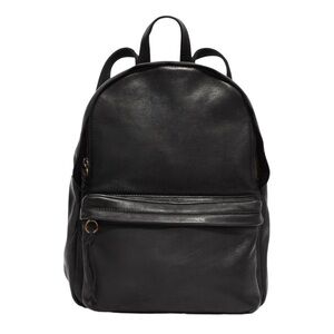 Madewell black leather backpack
